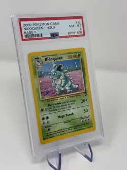 2000 POKEMON BASE SET 2 NIDOQUEEN #12 NM-MT PSA 8 - Image 2
