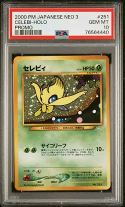 Pokemon 2000 Celebi 251 PSA 10 Gem Mint Japanese Neo 3 Awakening Legends Holo! - Image 1
