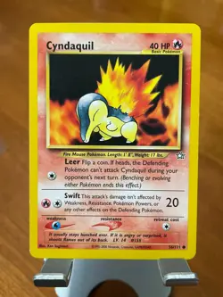 Pokemon TCG CYNDAQUIL Neo Genesis 56/111 Light Play Condition - Image 1