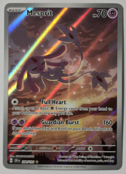 Pokemon Mesprit 204/191 Surging Sparks Illustration Full Art Holo - Image 1
