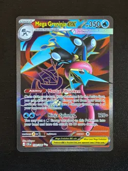 Mega Greninja ex 100/086 Ultra Rare Chaos Rising Pokemon Holo Near Mint - Image 1