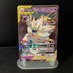 Pokemon Solgaleo & Lunala GX Ultra Rare TAG TEAM Holo 75/236 Sm-Cosmic Eclipse … - Image 1