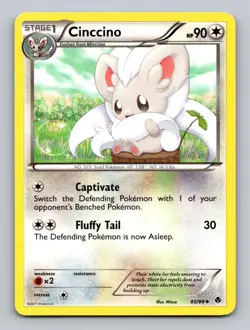 Cinccino 85/98 Uncommon Emerging Powers Pokemon Lightly Played - Image 1