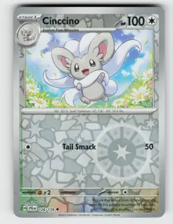 Cinccino 126/159 Journey Together UC Reverse Holo NM/M Pokemon - Image 1