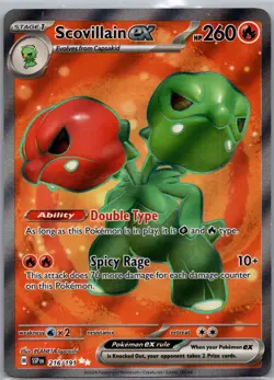 Scovillain ex 216/191 Ultra Rare Surging Sparks Pokemon Holo Near Mint - Image 1