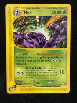 Muk 023/147 Aquapolis Regular Pokemon TCG English 2002 NM+ - Image 1