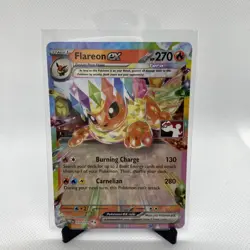 Flareon ex PLAY! Stamped Prize Pack Series 7 PRE 014/131 Pokemon TCG NM - Image 1