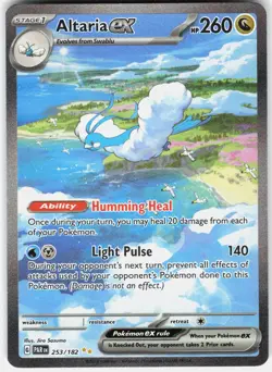 Pokemon Altaria ex 253/182 Paradox Rift Pokemon Holo NM - Image 1