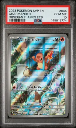 2023 POKEMON SVP EN-SV BLACK STAR PROMO #044 CHARMANDER PSA 10 - Image 1