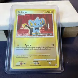 Shinx 98/130 Reverse Holo Pokemon 2007 Diamond & Pearl Stamp Ken Sugimori Mint - Image 1