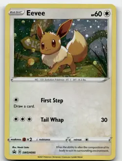 EEVEE SWSH095 PROMO HOLO SWORD & SHIELD PROMO POKEMON NEAR MINT - Image 1