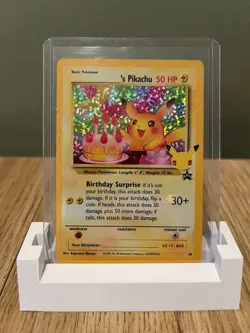 POKEMON 25TH ANNIVERSARY CELEBRATIONS LOT WITH PIKACHU BIRTHDAY CAKE PROMO - Image 3