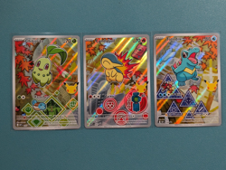 Pokemon TCG First Partner Illustration Series 2 Chikorita Cyndaquil Totodile 1 - Image 1
