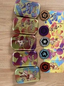 *EMPTY* Pokemon 151 Mini Tin Set - Including ART and COINS. NO PACKS! - Image 3