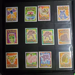 300 plus Merlin Topps Pokemon Sticker collection plus extras- Binder included - Image 3