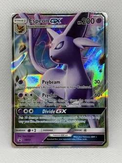 Pokemon Espeon GX SM35 Black Star Promo Holo Ultra Rare LP - Image 1