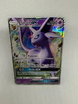 Pokemon Espeon GX SM35 Black Star Promo Holo Ultra Rare LP - Image 3