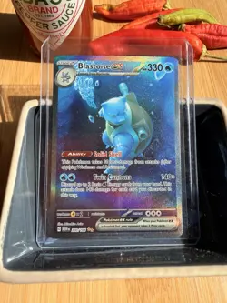 Pokemon Blastoise EX Special Illustration Rare 151 Holo 200/165 Mint Centered - Image 1