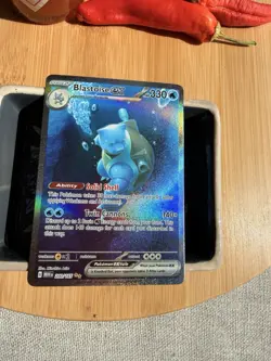 Pokemon Blastoise EX Special Illustration Rare 151 Holo 200/165 Mint Centered - Image 2