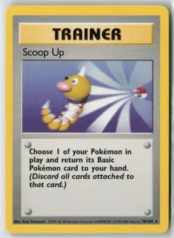 Scoop Up 78/102 Rare Base Set Unlimited Pokemon Near Mint - Image 1