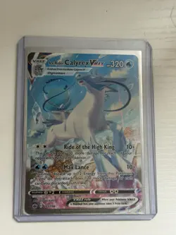 Pokemon TCG Ice Rider Calyrex VMAX 203/198 Chilling Reign Alt Art SR Holo EN - Image 1
