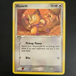 Pokemon Meowth Delta Species DS 77/133 Common Colorless Basic Cat 50 HP - Image 1