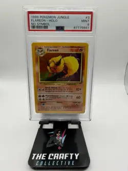 1999 Pokemon Jungle - #3 Flareon Holo [No Symbol Error] - PSA 9 - Image 1