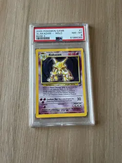 2000 Pokemon Game Base II 1 Alakazam-Holo PSA 8 - Image 1