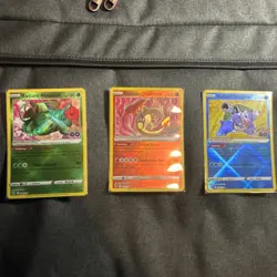 Pokemon Go Radiant Venusaur, Radiant Charizard, and Radiant Blastoise NM - Image 1
