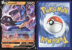 Lucario V 027/073 Holo Champion's Path V Rare EGAWA Near Mint - Image 1