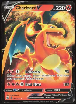 Charizard V 017/172 Holo Brilliant Stars V Rare Inc. Near Mint - Image 2