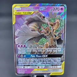 Pokemon TCG Trevenant & Dusknoir GX SM217 Sun & Moon Black Star Promo Tag... - Image 1
