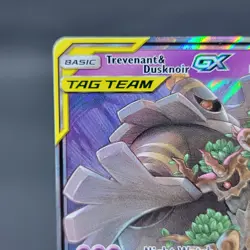 Pokemon TCG Trevenant & Dusknoir GX SM217 Sun & Moon Black Star Promo Tag... - Image 3