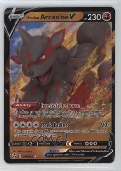 Hisuian Arcanine V Pokemon Sword & Shield Silver Tempest #090 - Image 1