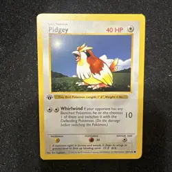 1st Edition Pidgey 057/102 Base Set (Shadowless) Regular - Image 1