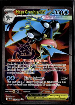 Mega Greninja ex 100/086 Ultra Rare Chaos Rising Pokemon Holo Near Mint - Image 1