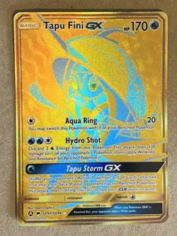 Pokemon TCG Tapu Fini GX SV92/SV94 Hidden Fates Shiny Vault Full Art Holo Rare - Image 1