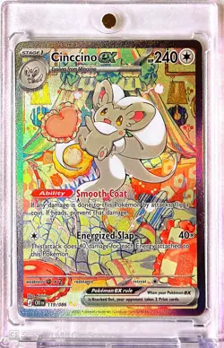Pokemon TCG Cinccino EX 119/086 Chaos Rising Full Art CLEAN! - Image 1
