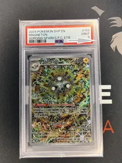 Pokemon Center stamped Magneton 159 Promo Holo English 2024 PSA 9 Mint - Image 1