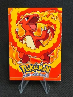CHARIZARD CHARMELEON CHARMANDER - NON-HOLO - TOPPS Pokemon Card - MP/HP - Image 4