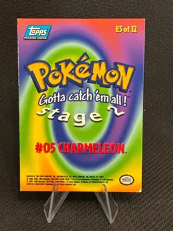 CHARIZARD CHARMELEON CHARMANDER - NON-HOLO - TOPPS Pokemon Card - MP/HP - Image 5