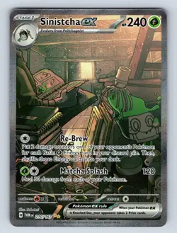 Sinistcha ex 210/167 Twilight Masquerade Pokemon Holo NM - Image 1