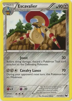 Escavalier - 74/108 - Rare - Pokemon - Dark Explorers - NM/M - Image 1
