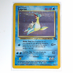 The Pokemon Company Pokemon TCG Fossil Lapras 10/62 Holo Rare Unlimited Eng 1999 - Image 1