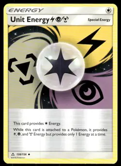 Unit Energy LightningPsychicMetal 138/156 Ultra Prism Pokemon LP AA-391 - Image 1
