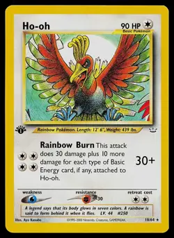 Pokemon Card - Ho-oh Neo Revelation 18/64 1st Edition Rare - Image 1
