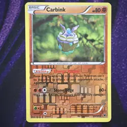 Carbink 49/124 Rare Fates Collide Pokemon Reverse Holo Near Mint - Image 1
