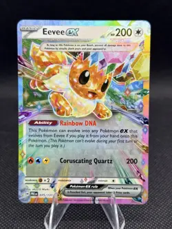 Pokemon TCG Eevee ex 075/131 – Double Rare Holo – Prismatic Evolutions – - Image 1
