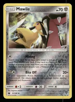 Mawile 91/168 NM Uncommon Reverse Holo Celestial Storm 2018 Pokemon TCG - Image 1