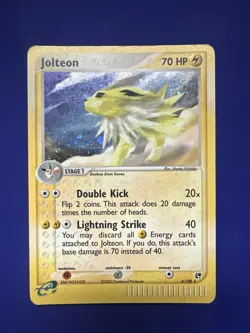 Pokemon TCG Jolteon 6/100 2003 Sandstorm Holo Rare - Image 1
